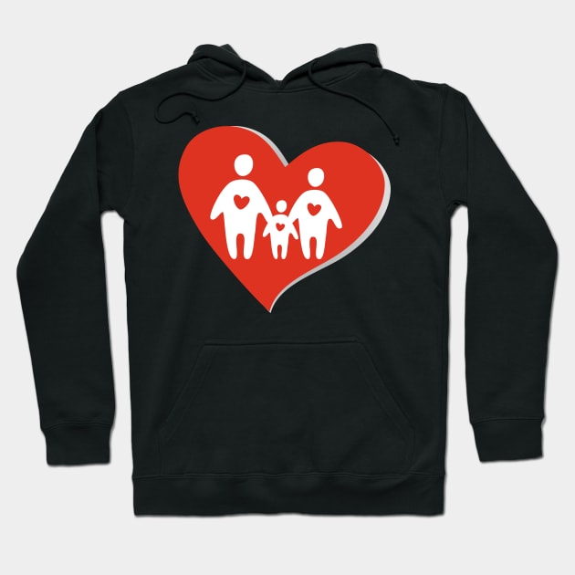 Happy family, F is for Family Hoodie by Ben Foumen